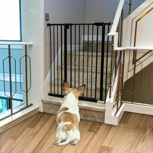 Dog gate best sale across garage door